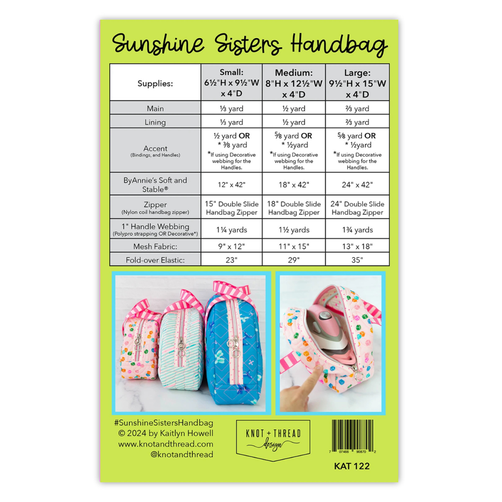 Knot and Thread Designs - Sunshine Sisters Handbag