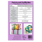 Knot and Thread - Patchwork Duffle Mini Pattern