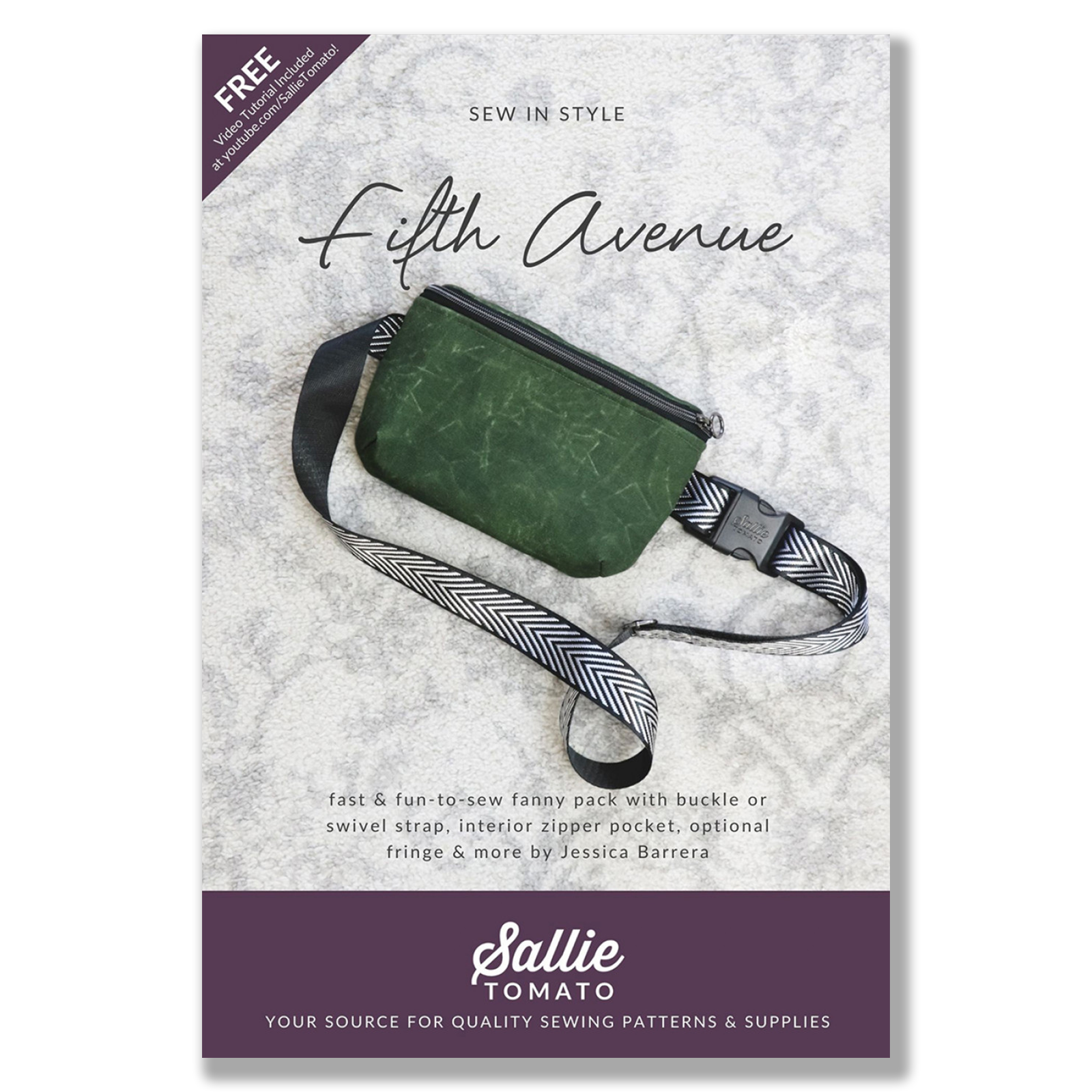 Sallie Tomato - Fifth Avenue Fanny Pack Pattern 