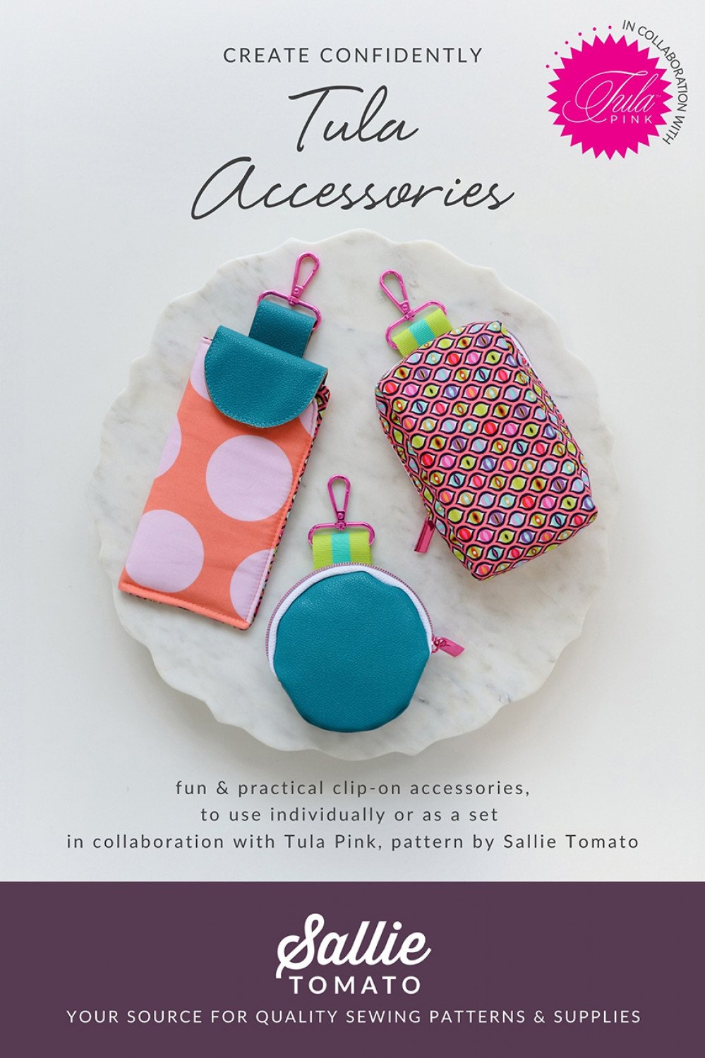 Tula Pink Patterns - Clip-On Accessories