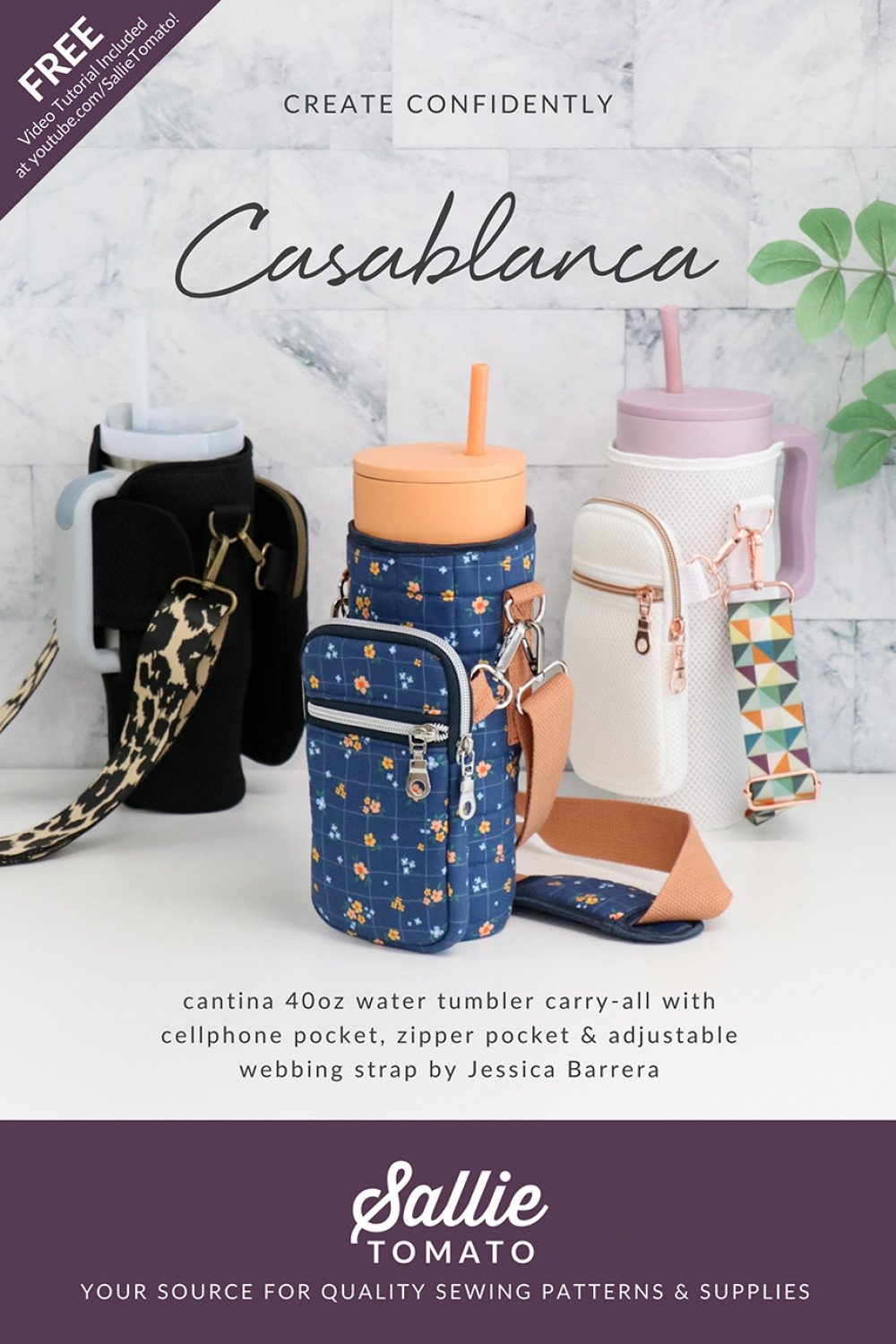 Sallie Tomato - Casablanca Tumbler Carier Pattern