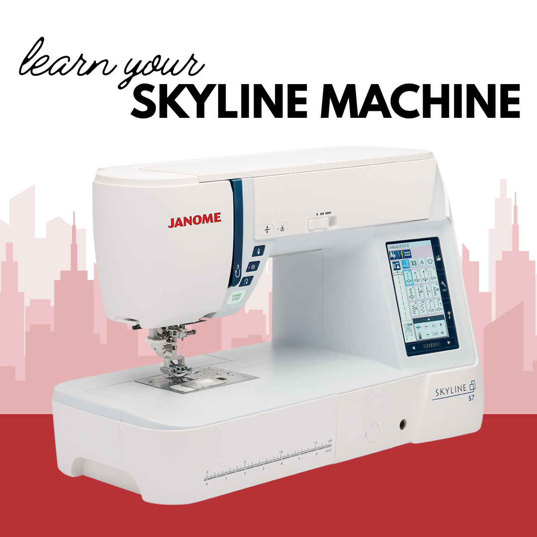 learn your janome skyline machine