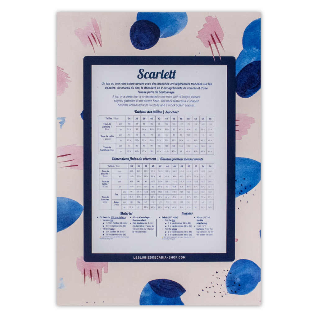 Les Lubies - Scarlett Top/Dress Pattern