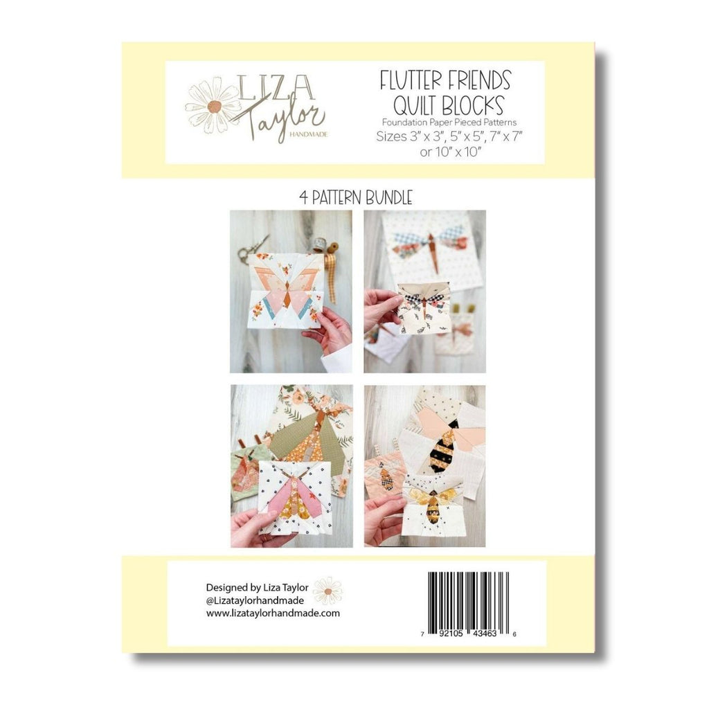 Flutter Friends Quilt Blocks Pattern Bundle