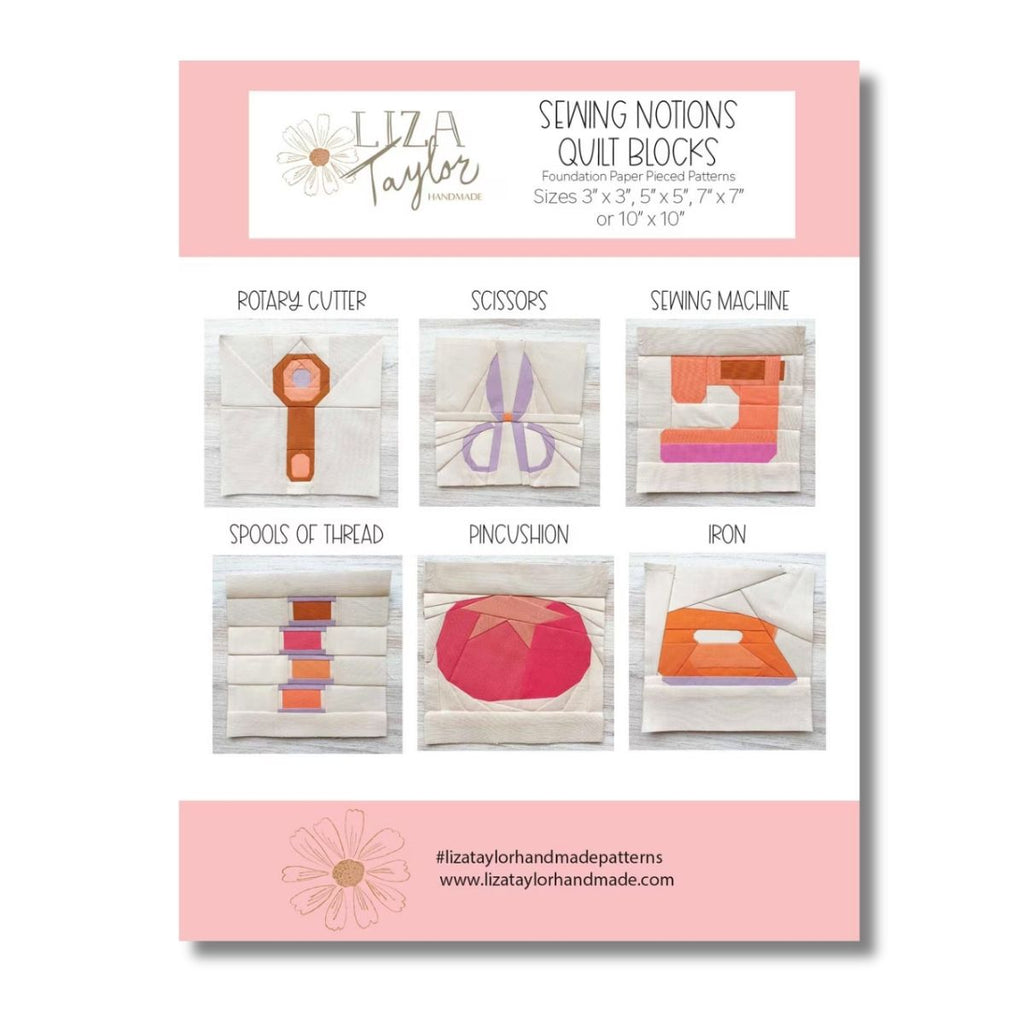 Sewing Notions Quilt Blocks Pattern Bundle