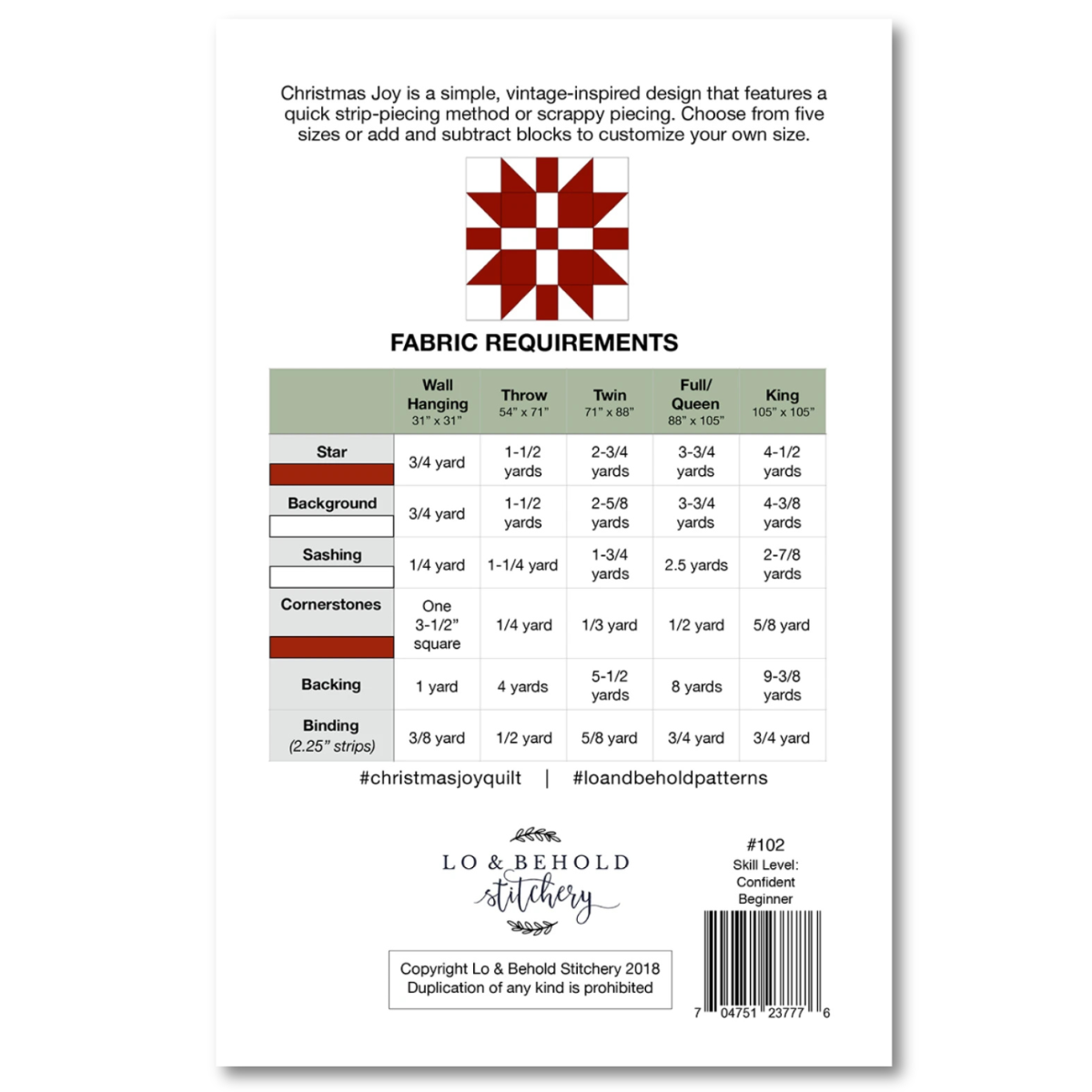 Lo & Behold Stitchery - Christmas Joy