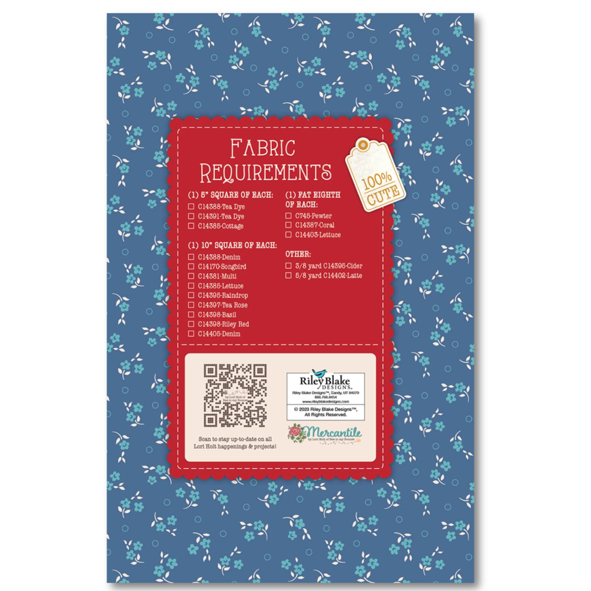 Lori Holt Mercantile Quilt Seeds Pattern - Iron & Starch