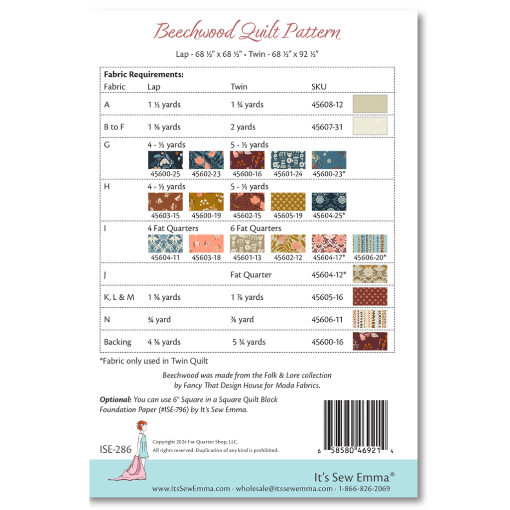 It's Sew Emma - Beechwood Quilt Pattern