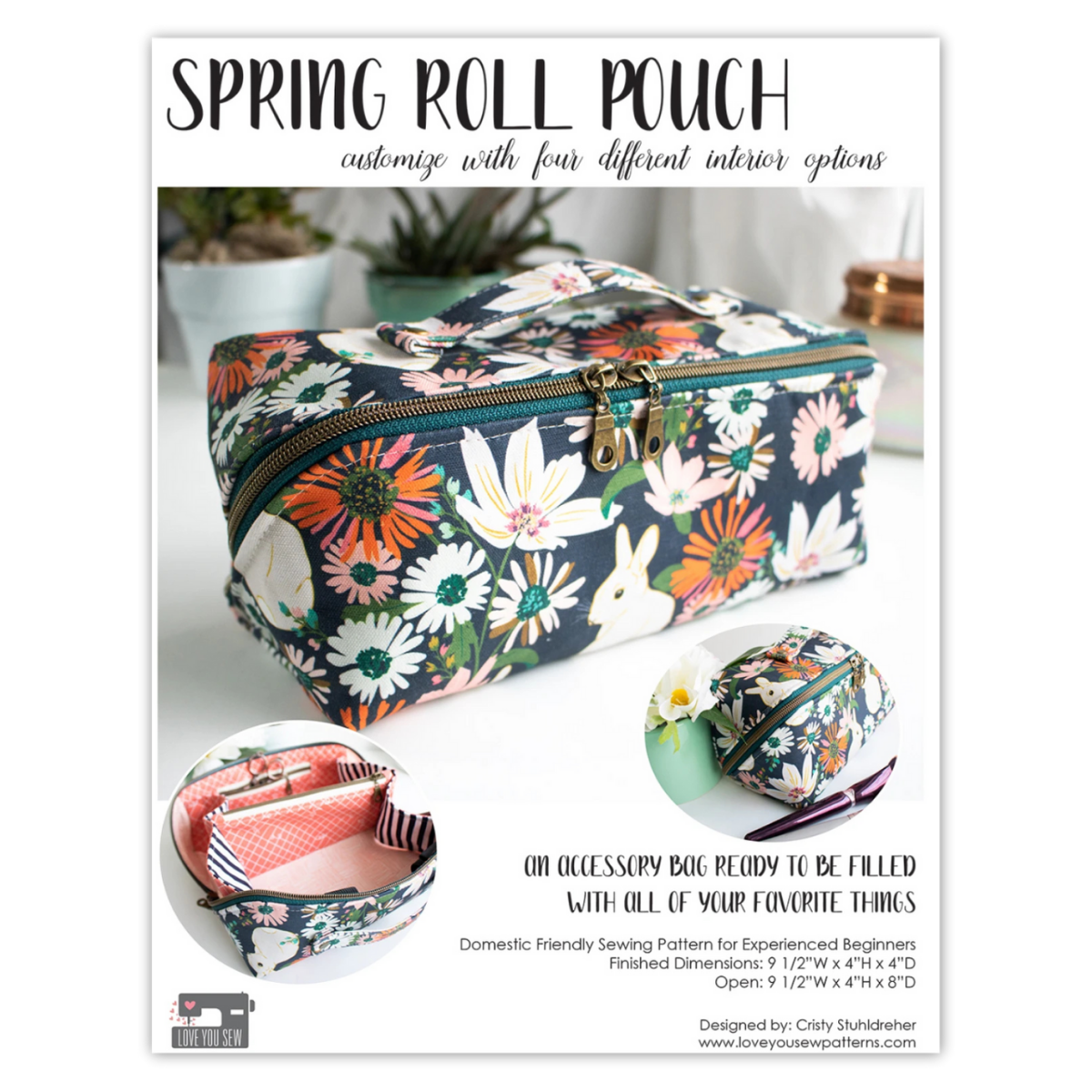 Love You Sew - Spring Roll Pouch Pattern