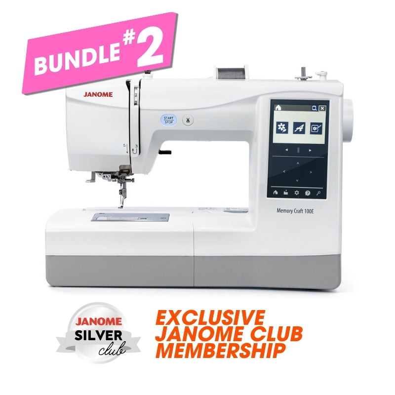 Janome Memory Craft 100E Embroidery Machine - FREE SHIPPING
