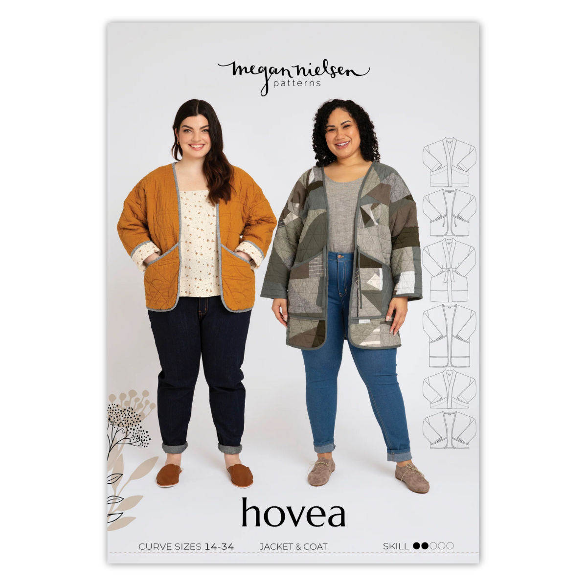 Megan Nielsen Patterns - Hovea Curve Jacket & Coat - Plus Sizes