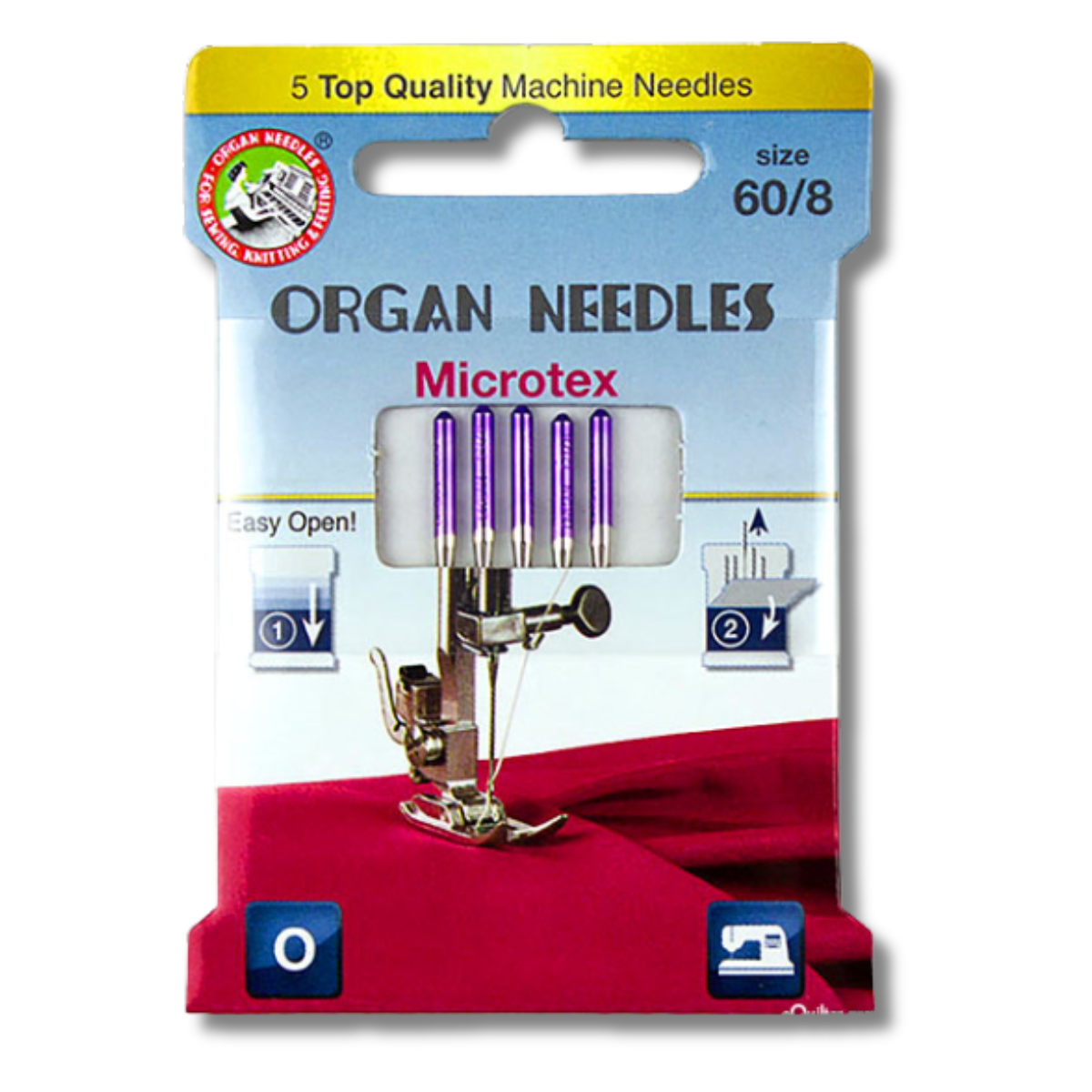 Organ Needles Microtex - Size 60/8 - Eco Pack