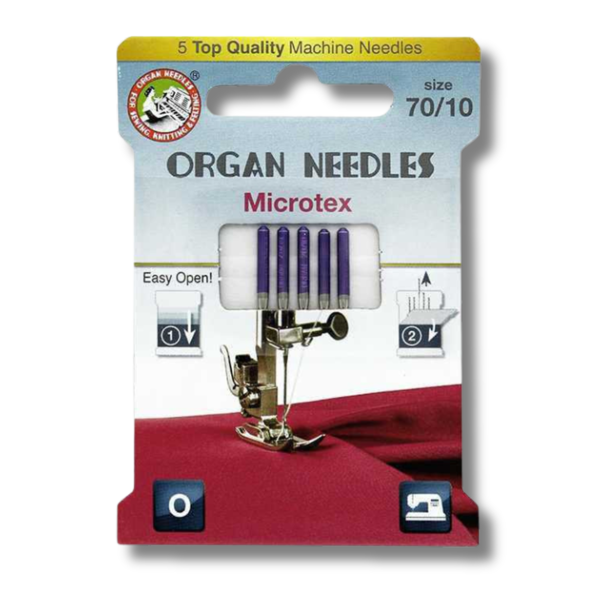 Organ Needles Microtex - Size 70/10 - Eco Pack