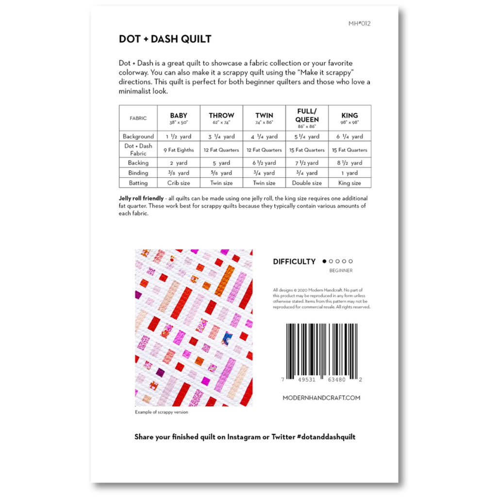 Modern Handcraft - Dot + Dash Quilt