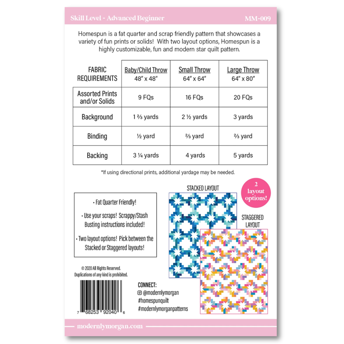 Modernly Morgan - Homespun Quilt