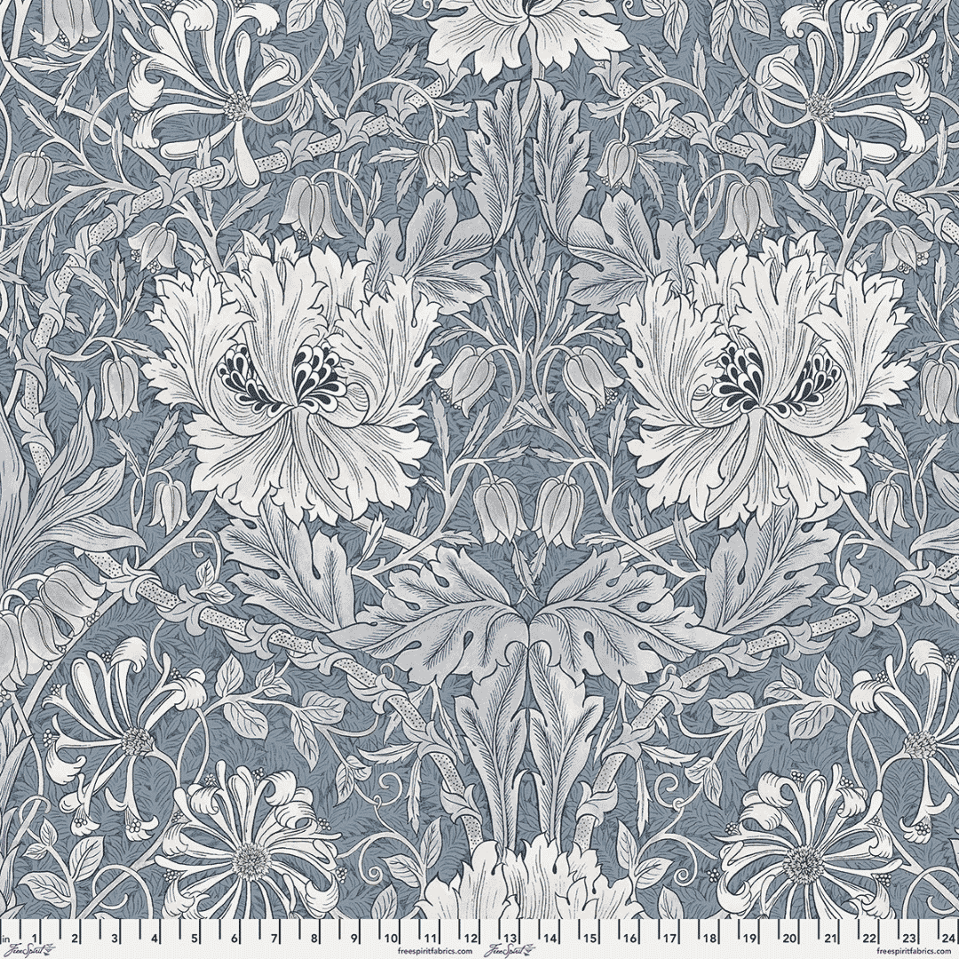 William Morris Wideback - Morden - Honeysuckle & Tulip - Indigo
