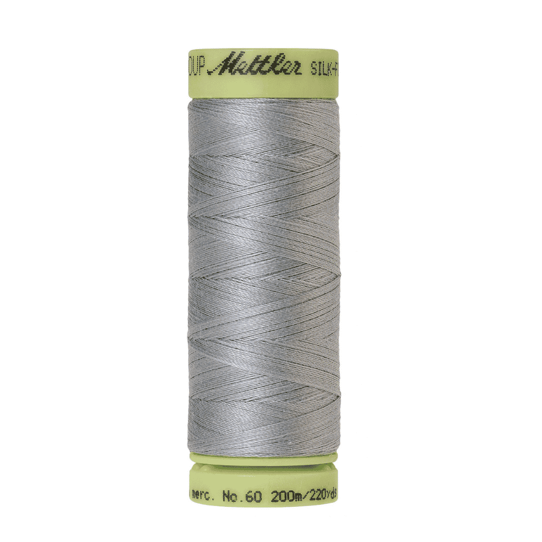 Mettler Silk Finish Cotton 60wt Thread - 220 yds - Ash