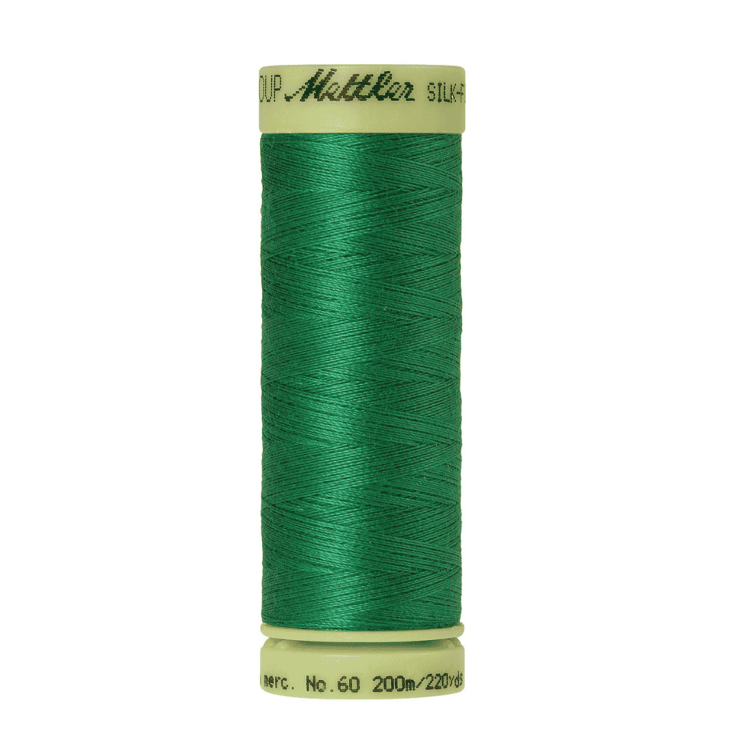 Mettler Silk Finish Cotton 60wt Thread - 220 yds - Swiss Ivy