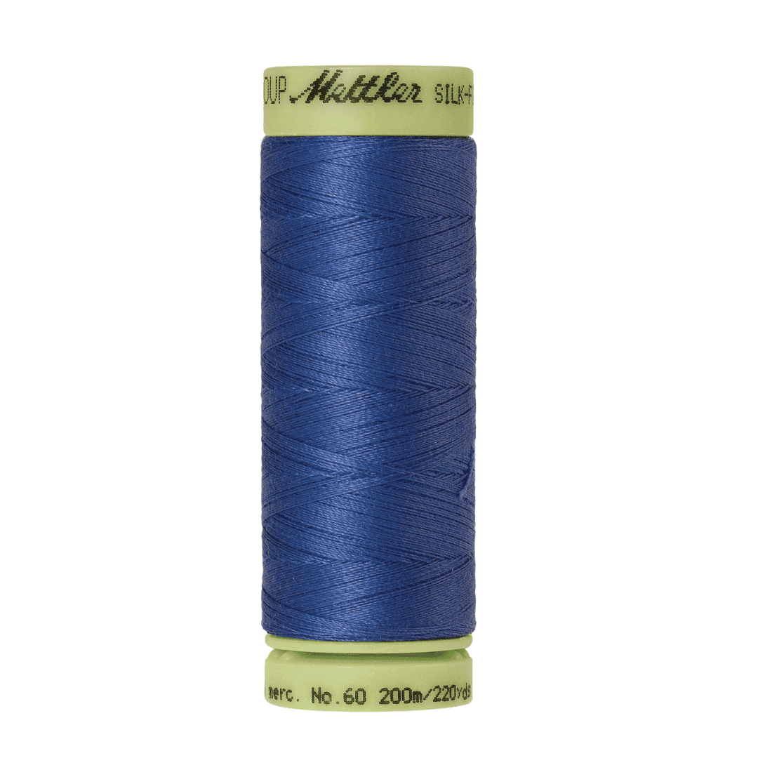 Mettler Silk Finish Cotton 60wt Thread - 220 yds - Cobalt Blue