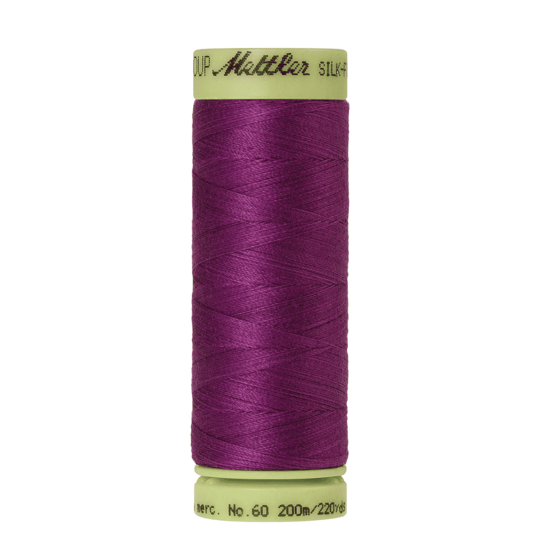 Mettler Silk Finish Cotton 60wt Thread - 220 yds - Purple Passion