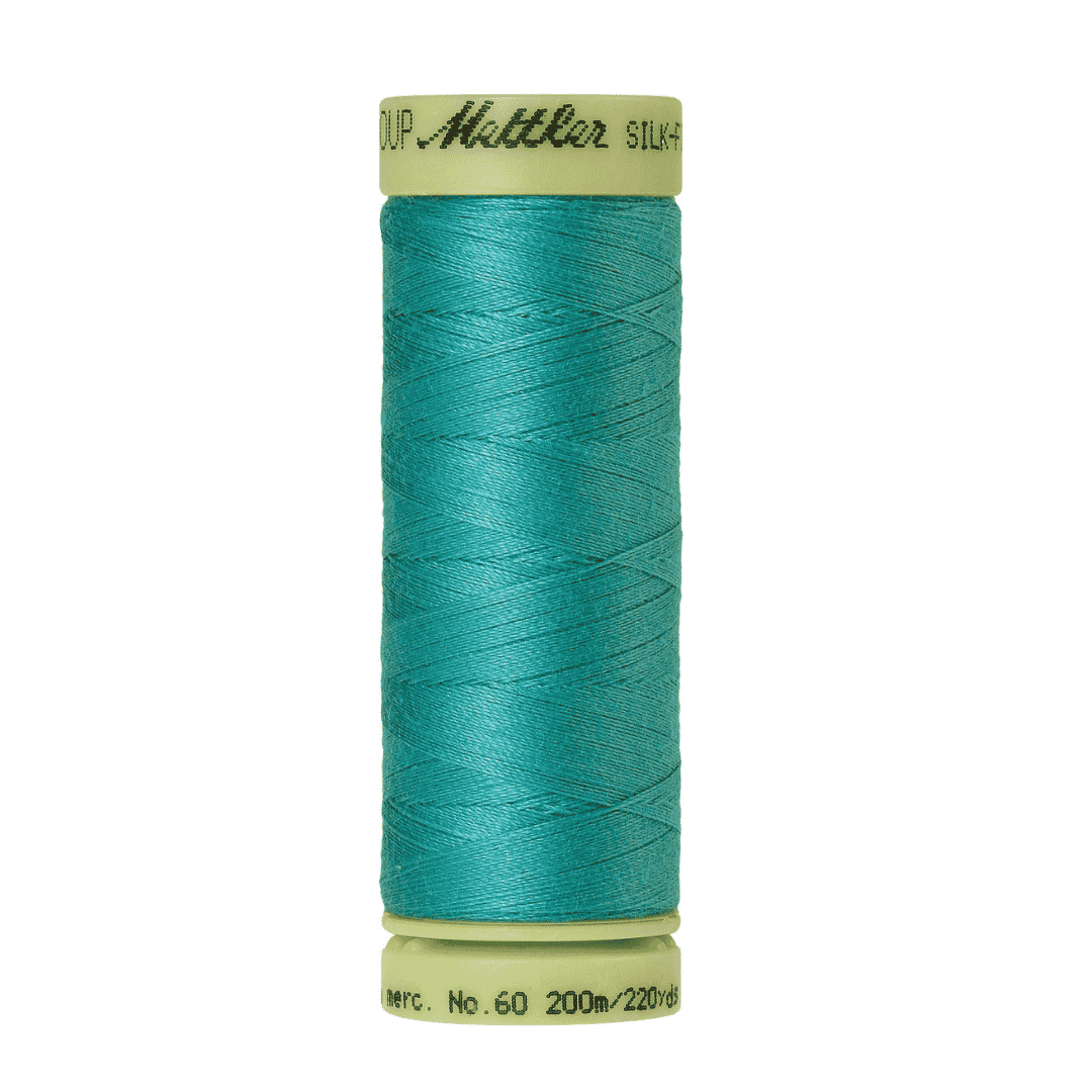 Mettler Silk Finish Cotton 60wt Thread - 220 yds - Deep Aqua