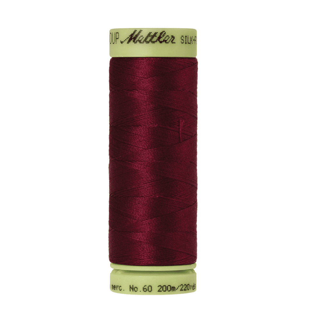 Mettler Silk Finish Cotton 60wt Thread - 220 yds - Cranberry