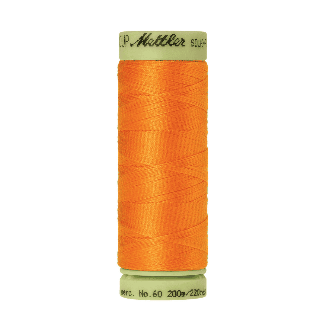 Mettler Silk Finish Cotton 60wt Thread - 220 yds - Pumpkin