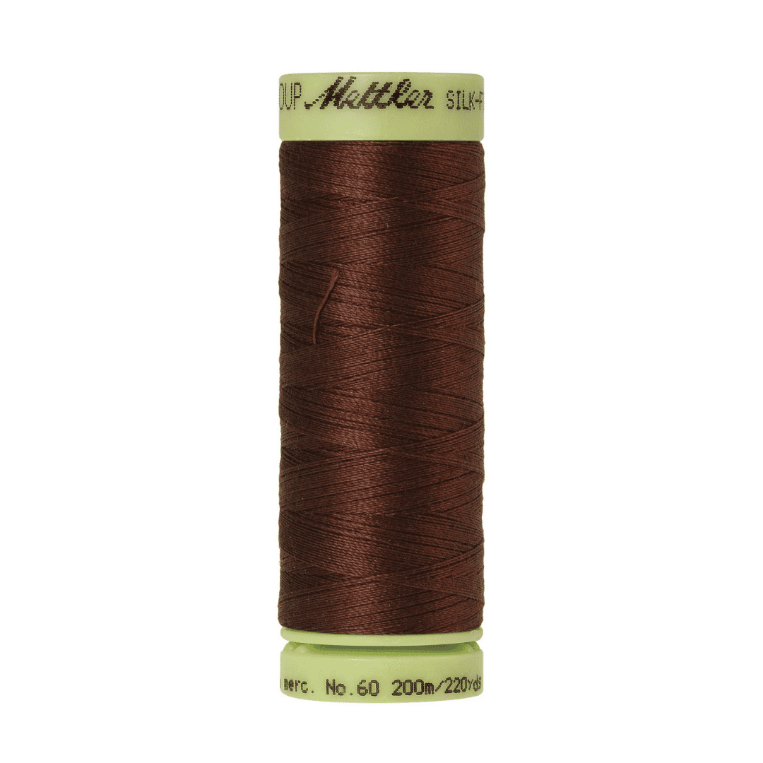 Mettler Silk Finish Cotton 60wt Thread - 220 yds - Redwood