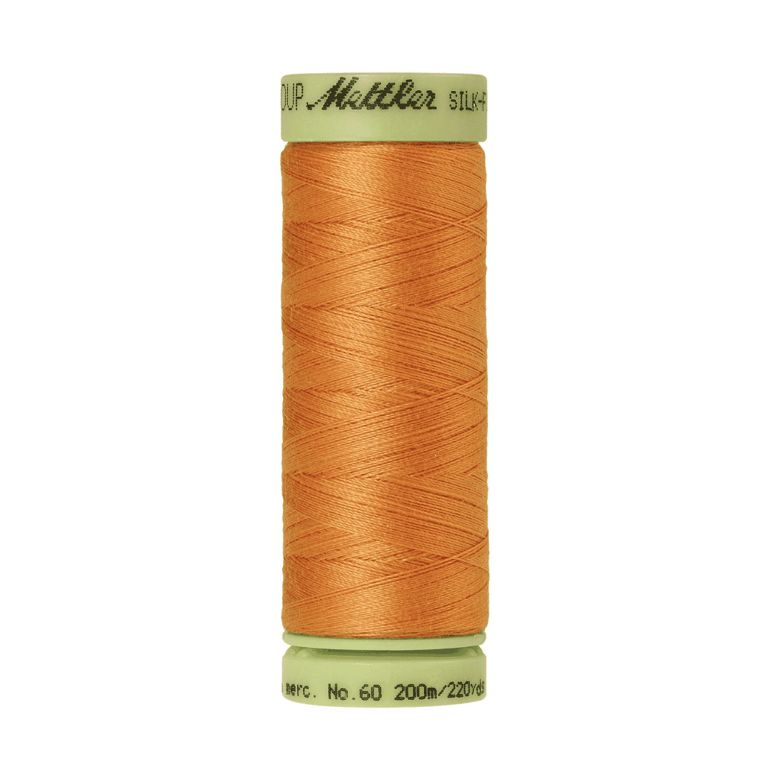 Mettler Silk Finish Cotton 60wt Thread - 220 yds - Dried Apricot