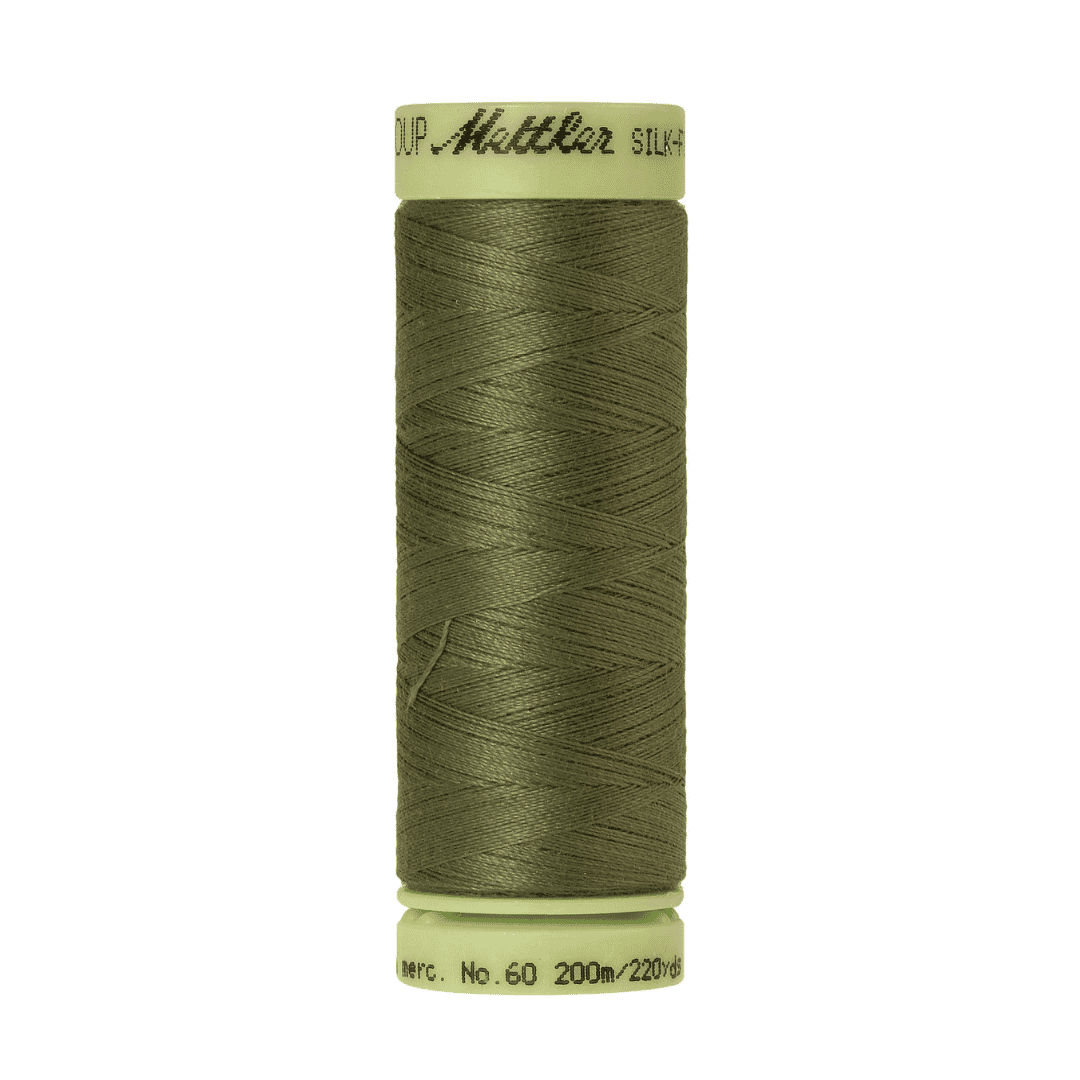 Mettler Silk Finish Cotton 60wt Thread - 220 yds - Seagrass