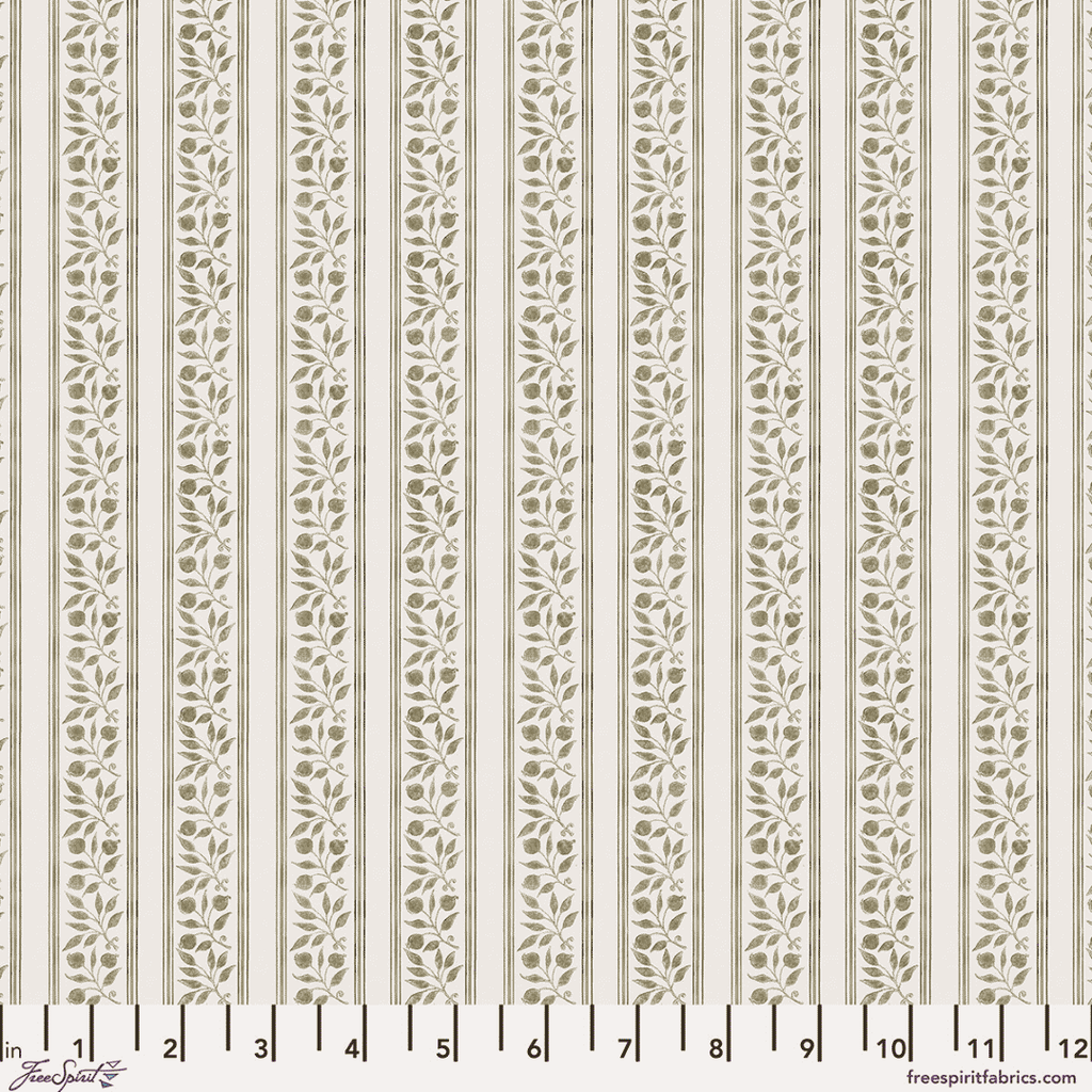 William Morris Morden - Rosehip Stripe - Linen