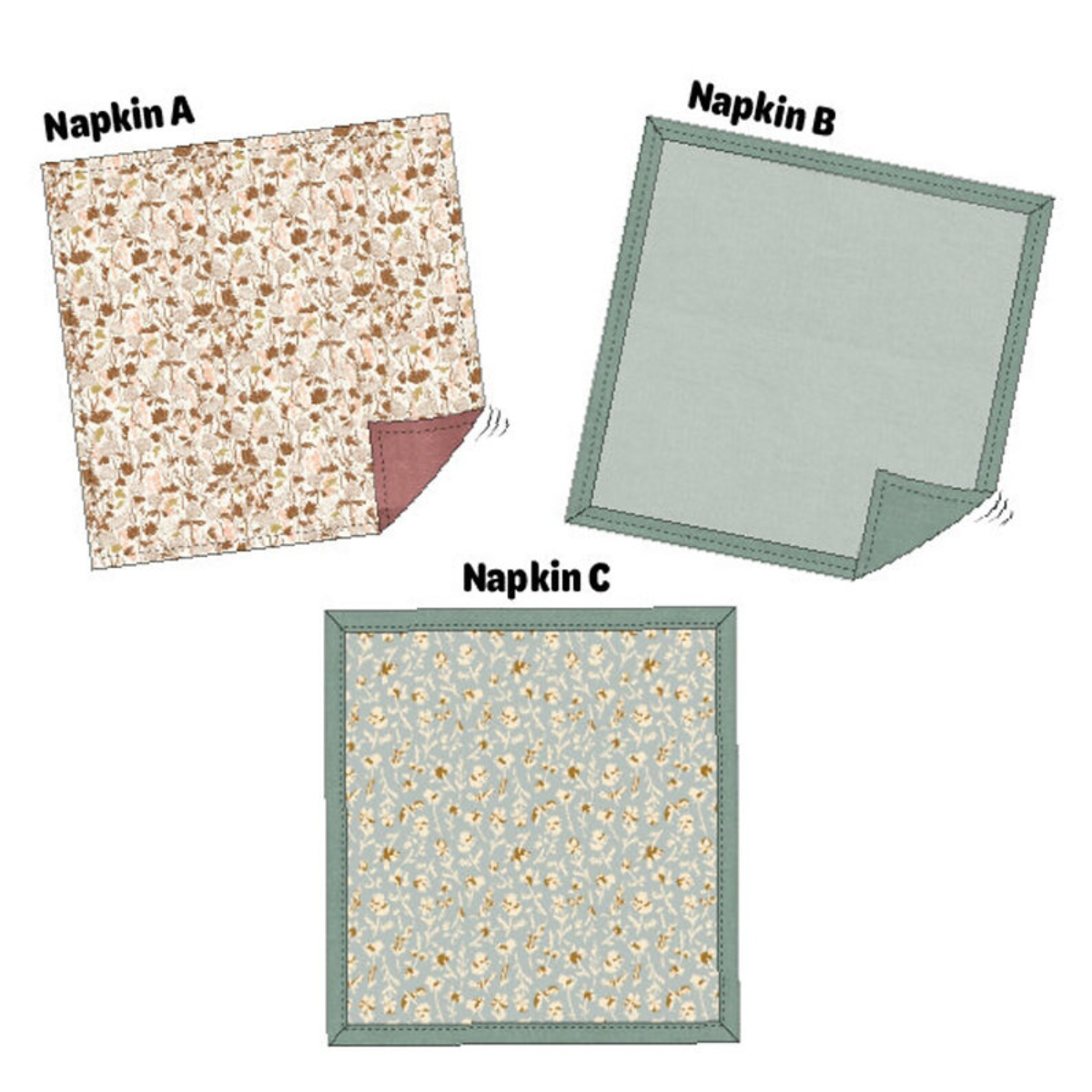 spring freebie: neat + tidy napkin trio