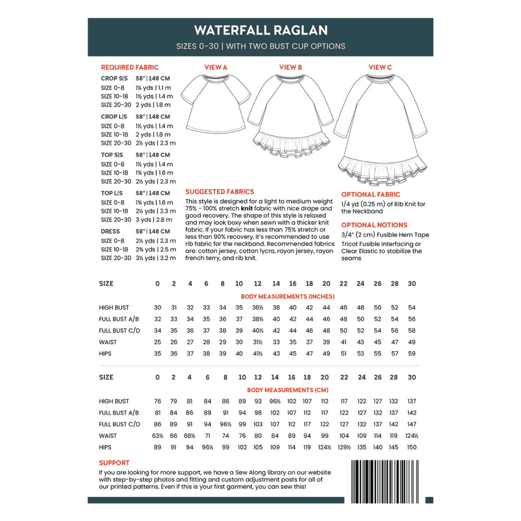 Chalk & Notch - Waterfall Raglan Top/Dress