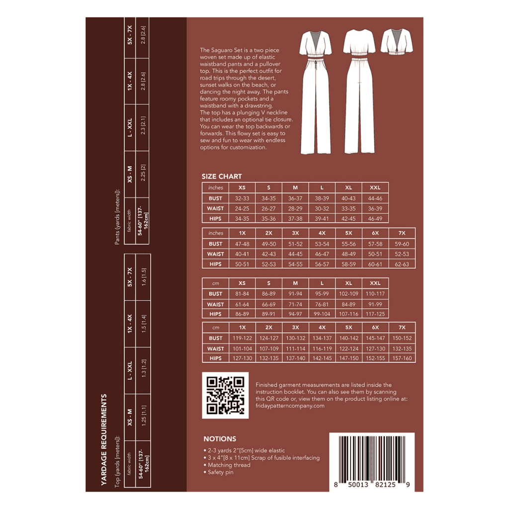 Friday Pattern Co. - The Saguaro Set