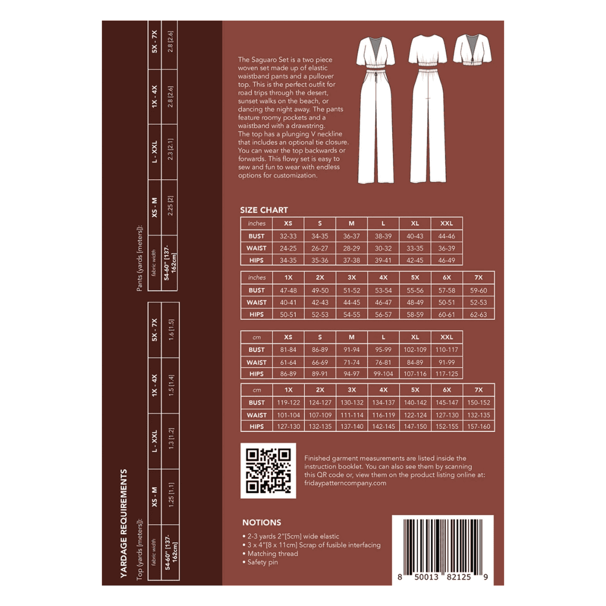 Friday Pattern Co. - The Saguaro Set
