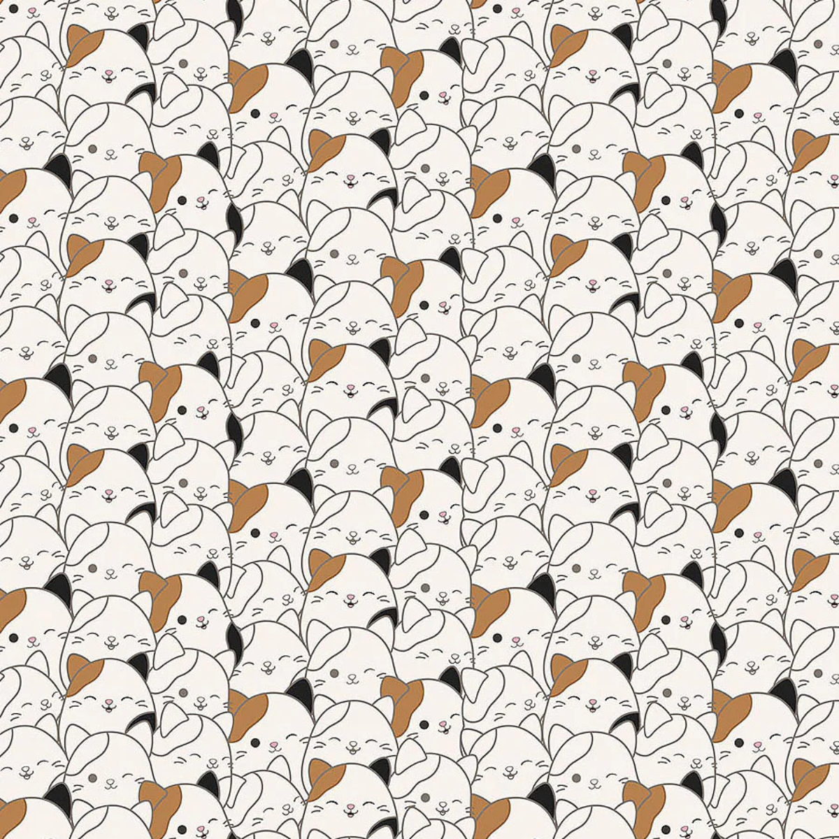 Squishmallows - Packed Cats - Cream