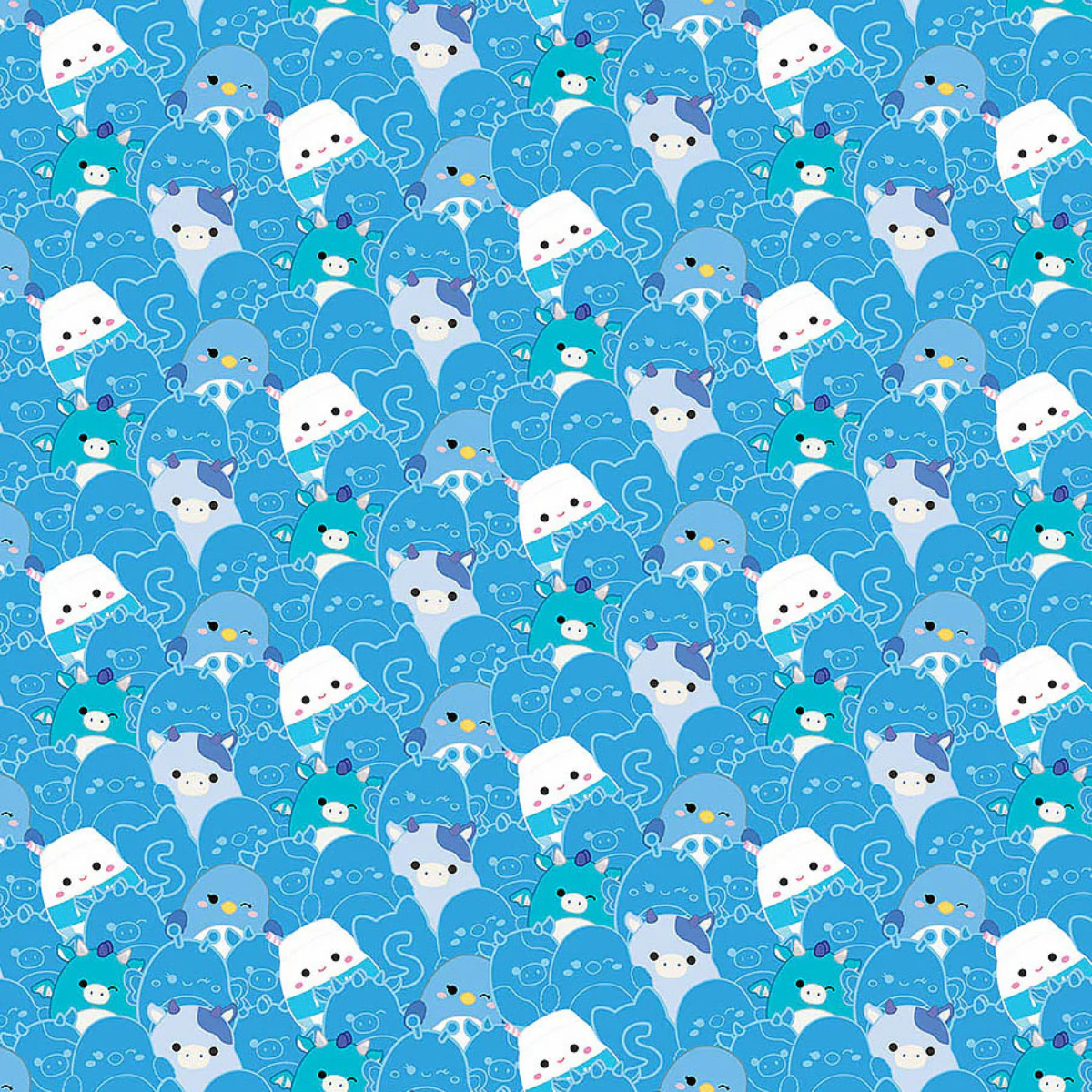 Squishmallows - Packed Cats - Blue