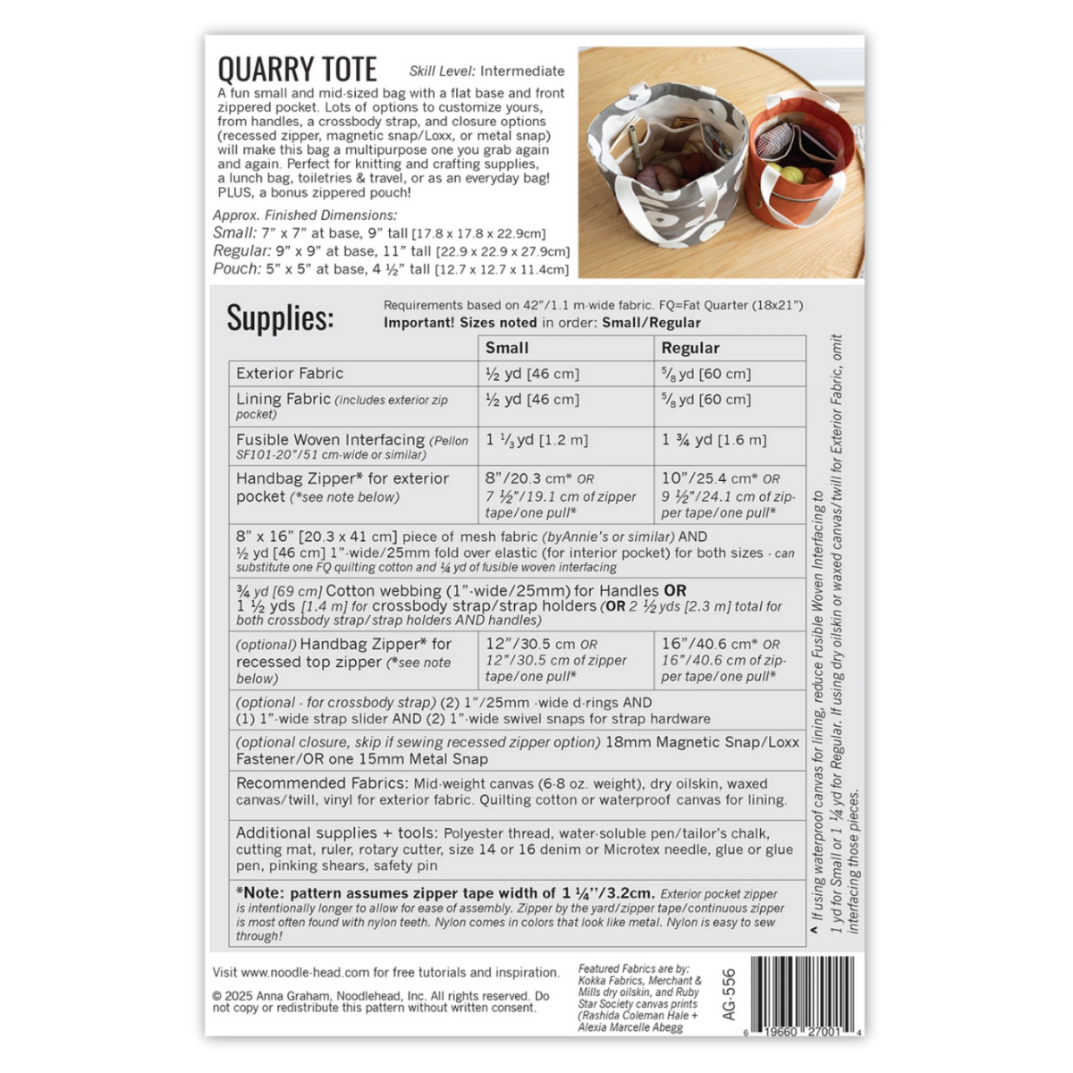 Noodlehead - Quarry Tote