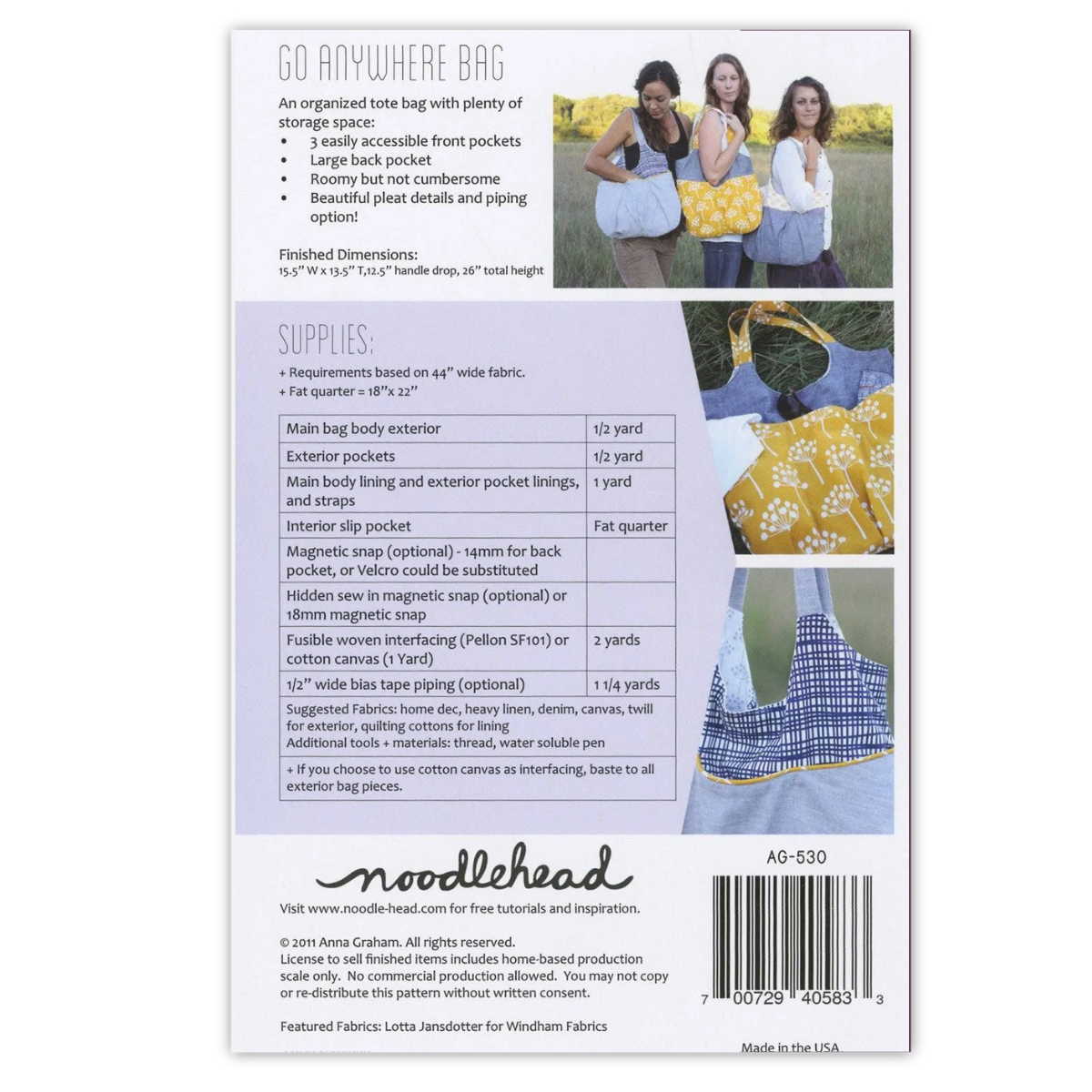 Noodlehead - Go Anywhere Bag