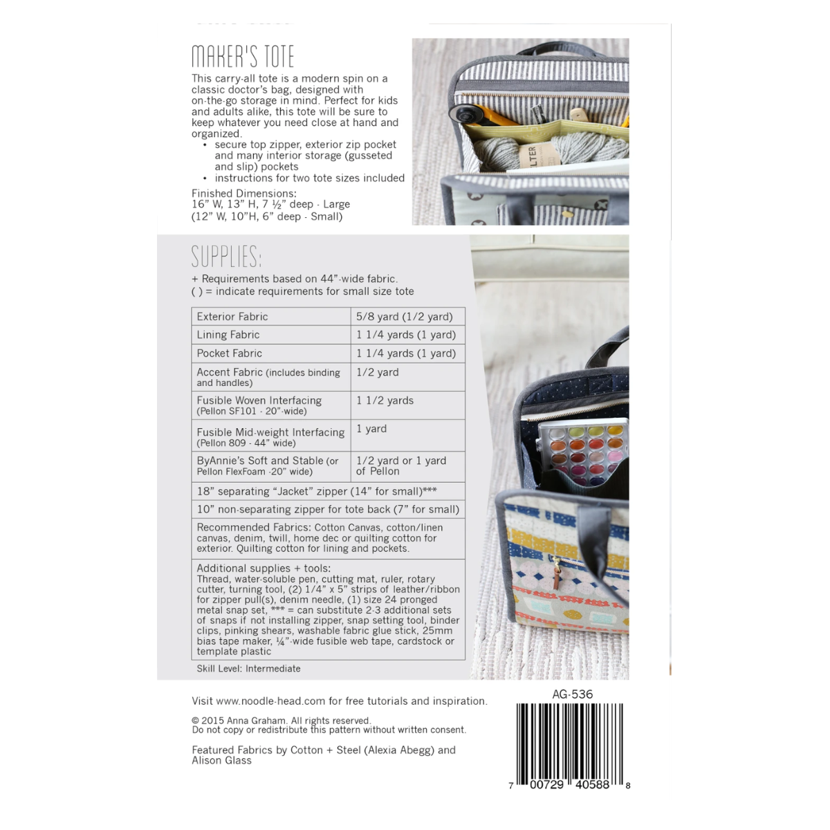 Noodlehead - Maker's Tote