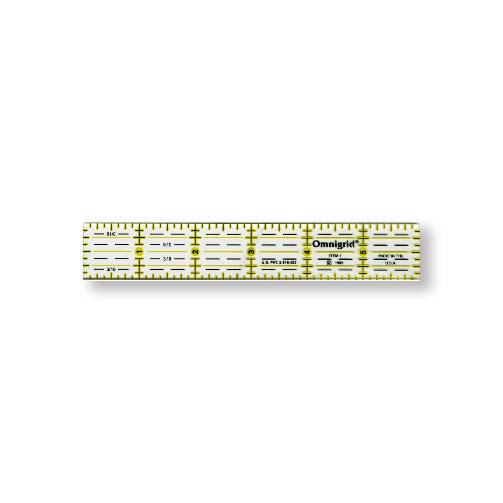 Ruler: Omnigrid Ruler 1" x 6" 