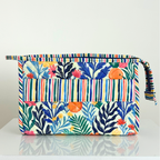 open wide zippered bag