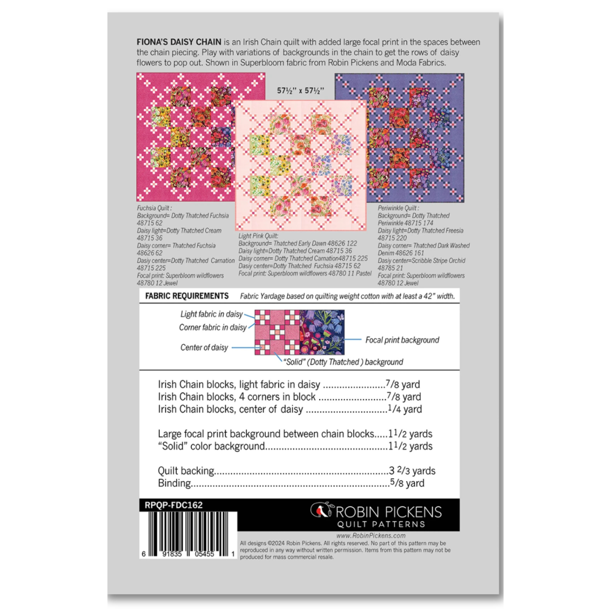 Robin Pickens - Fiona’s Daisy Chain Quilt