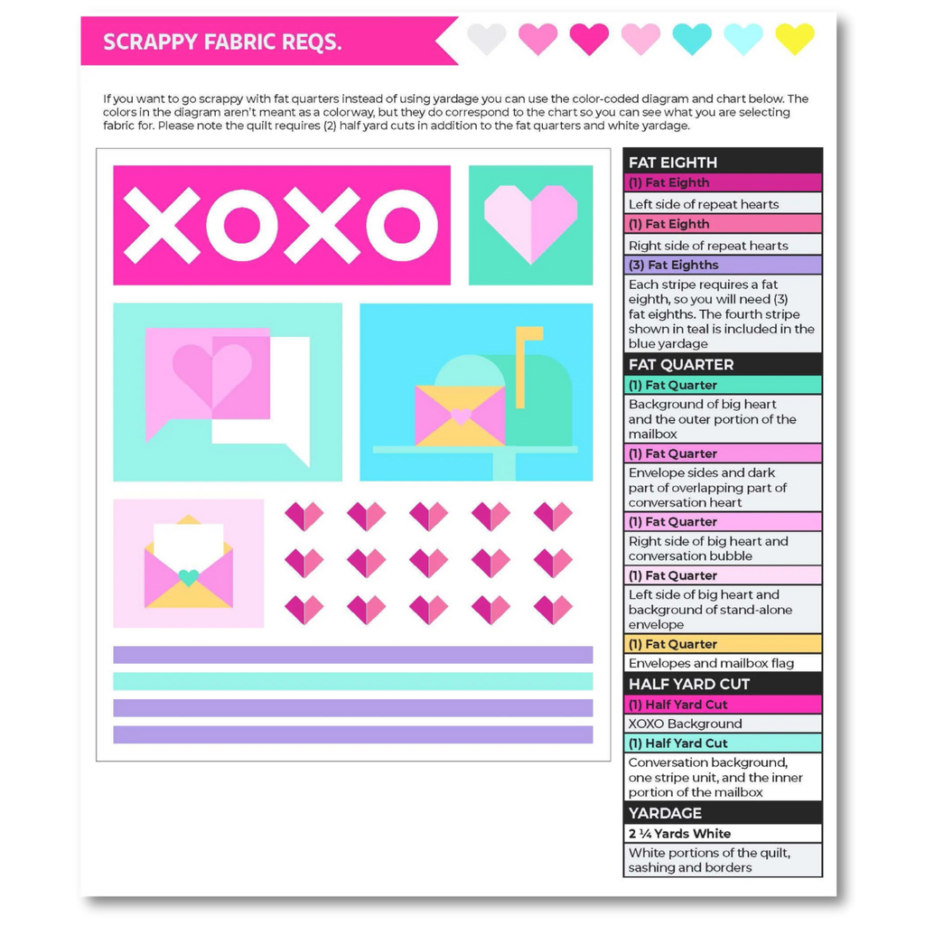 Corinne Sovey  - Love Letters Quilt Pattern