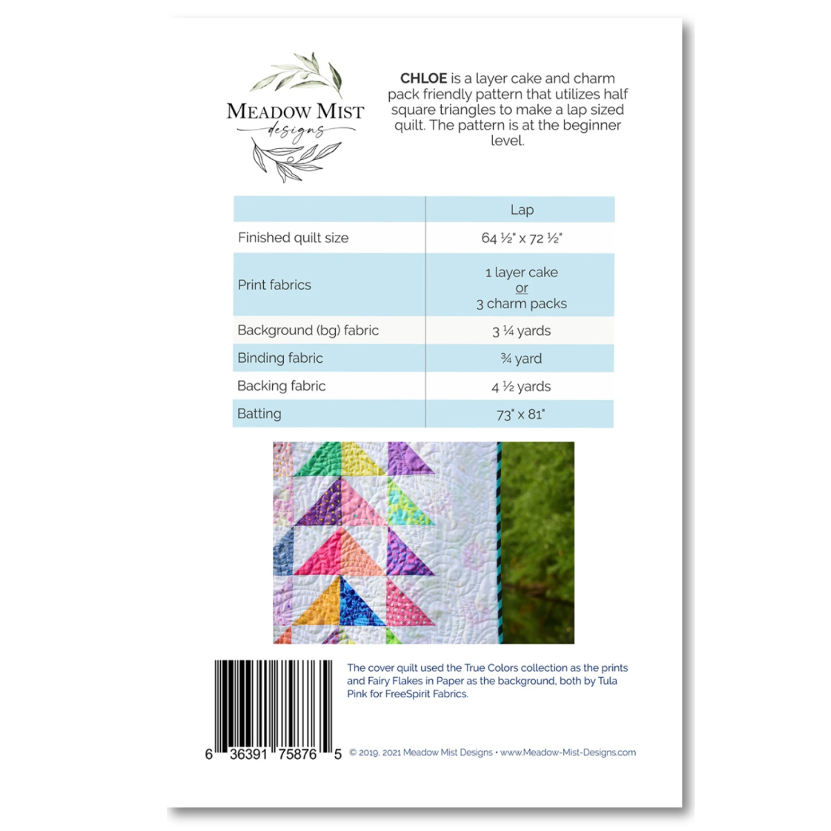 Meadow Mist Designs - Chloe Quilt