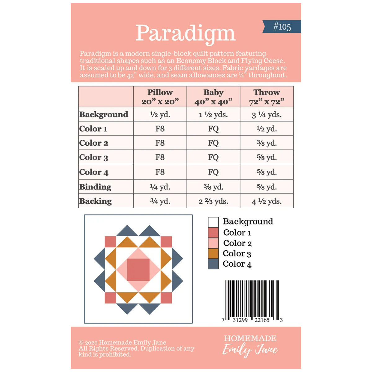 Paradigm Quilt Pattern