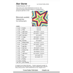 Star Storm Quilt Pattern and Templates