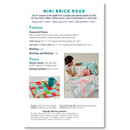 Atkinson Designs - Mini Brick Road Table Runner/Placemat/Doll Blanket