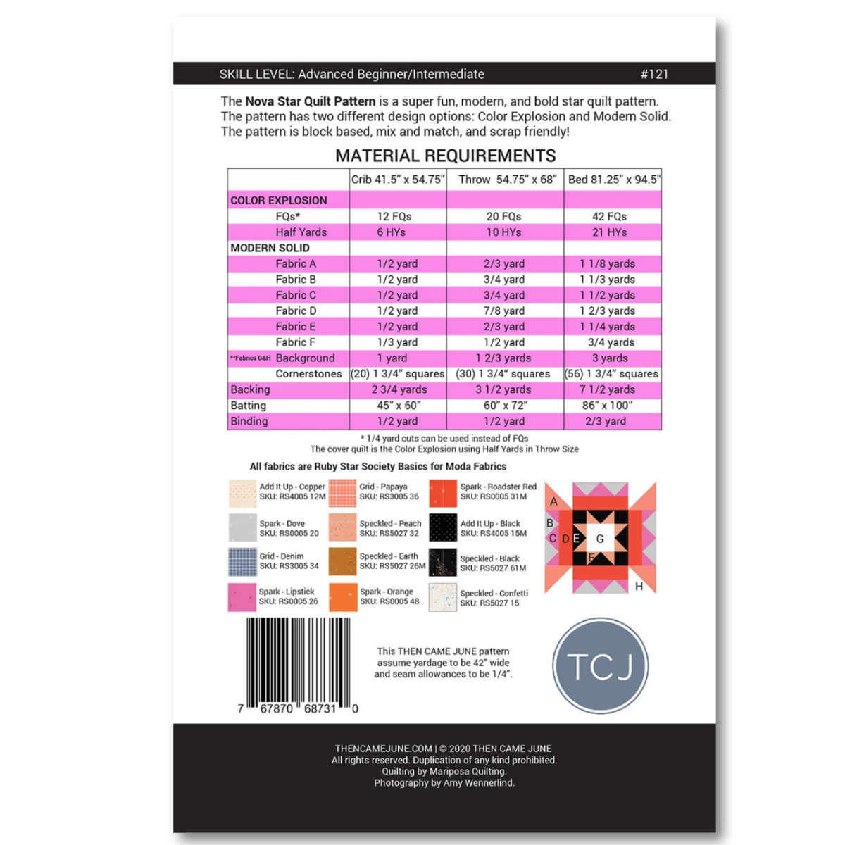 Then Came June - Nova Star Quilt