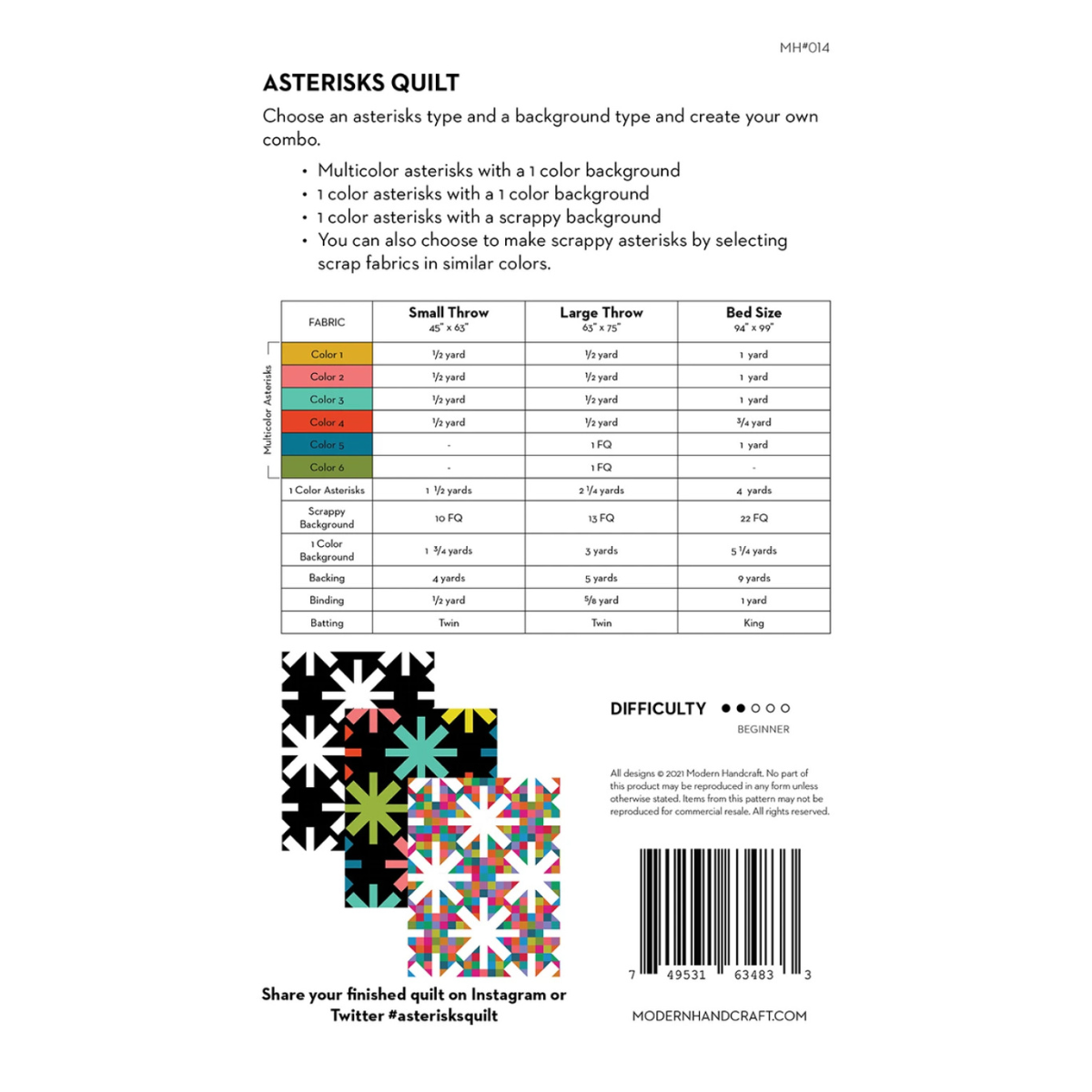 Modern Handcraft - Asterisks